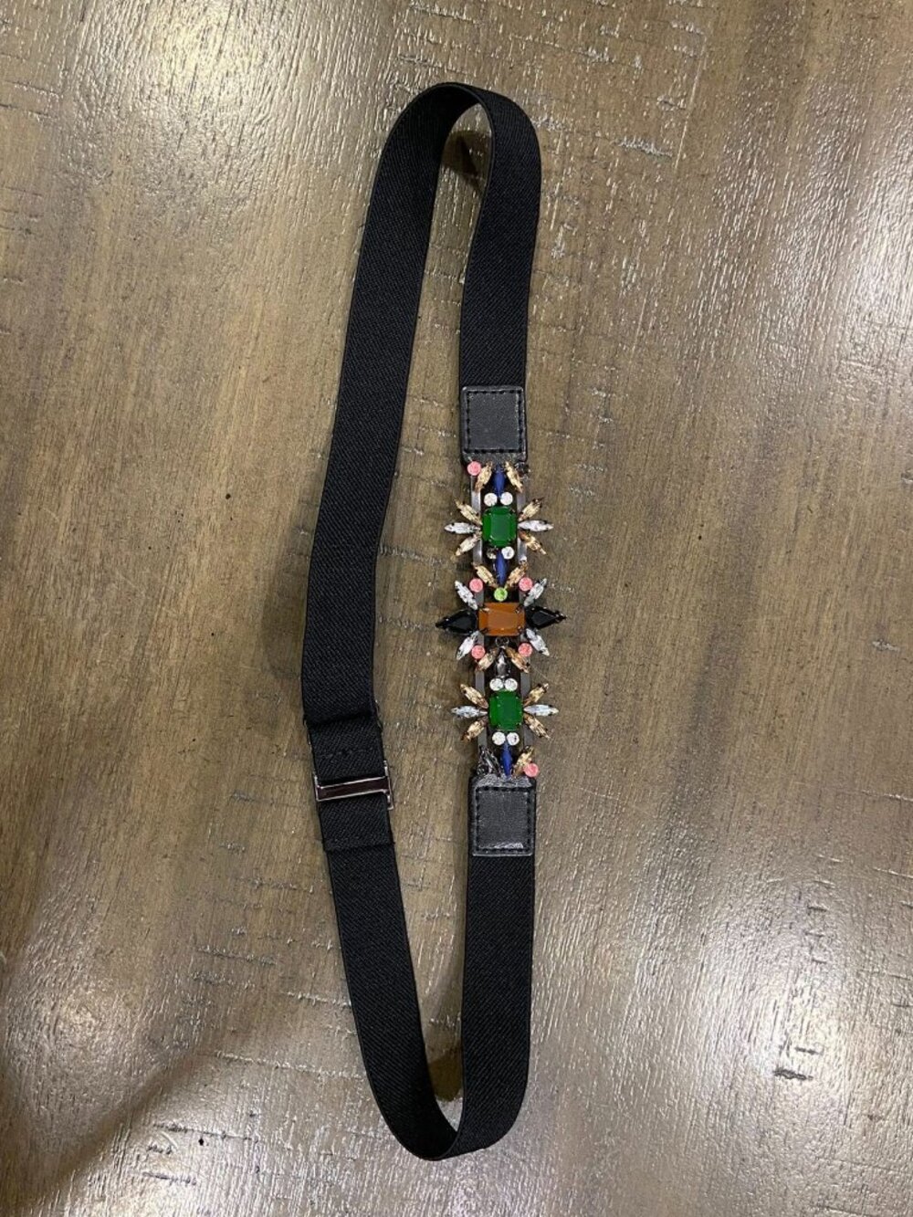 BCBG MAXAZRIA Belt with Colorful Rhinestones
